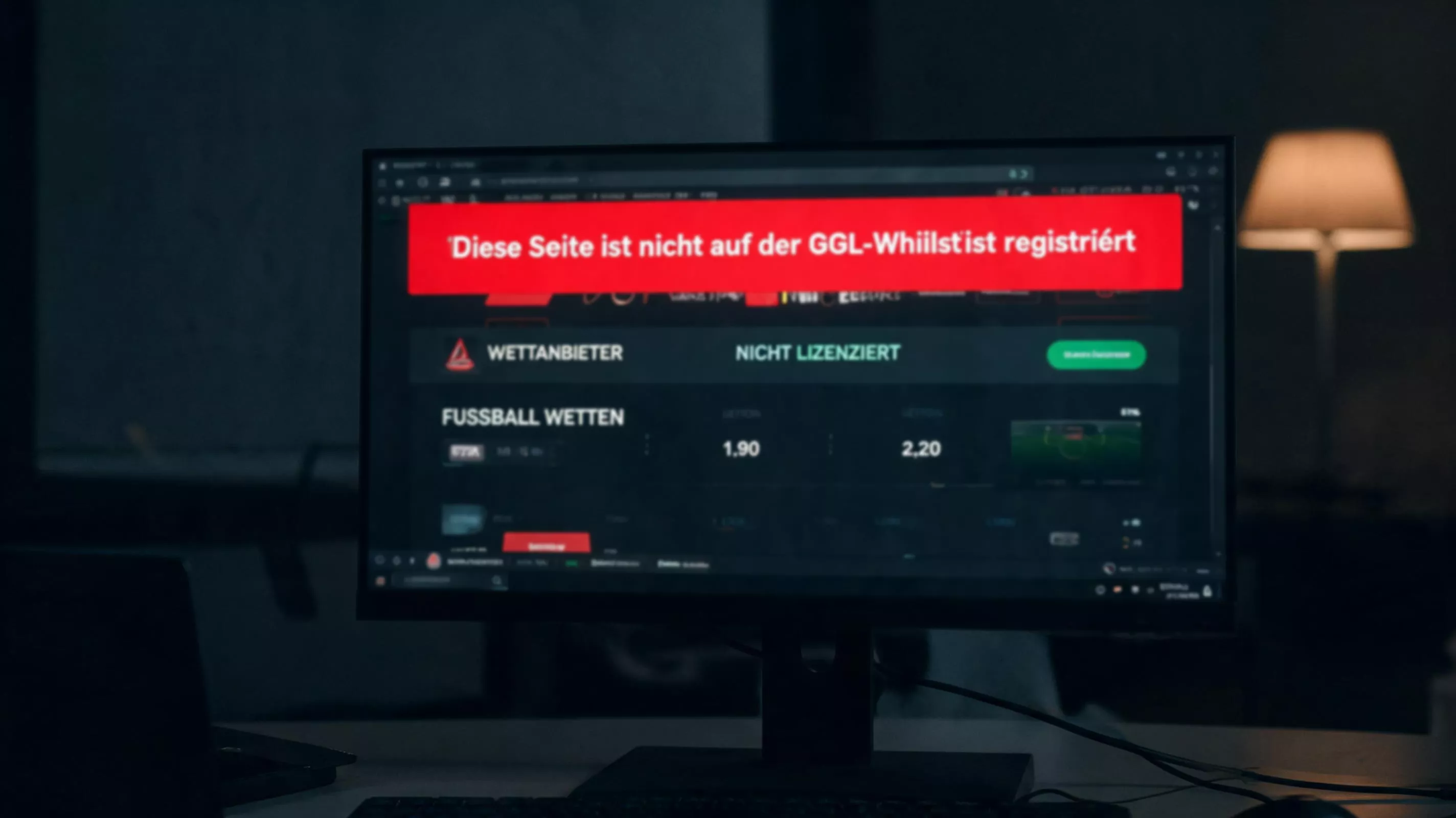 Risiken für Squash-Wetter bei nicht auf der GGL-Whitelist geführten Anbietern