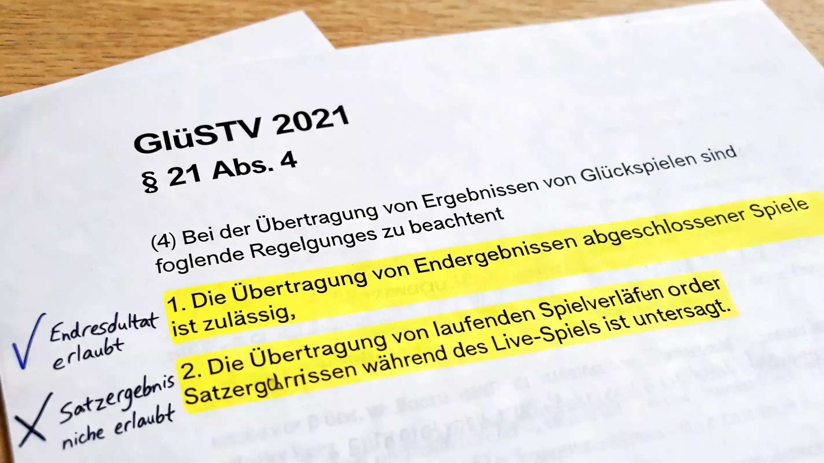 GlüStV 2021 Paragraph 21 Live-Wett-Restriktionen für Squash in Deutschland erklärt