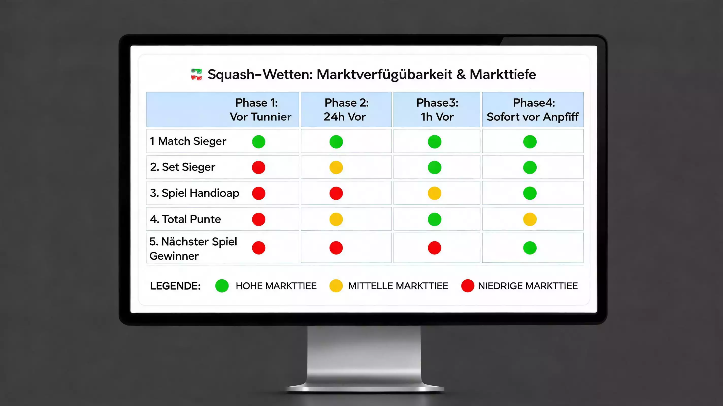 Markttiefe-Vergleich Pre-Match vs. Live-Wetten bei Squash – wo mehr Wettmöglichkeiten für Squash-Wetter bestehen