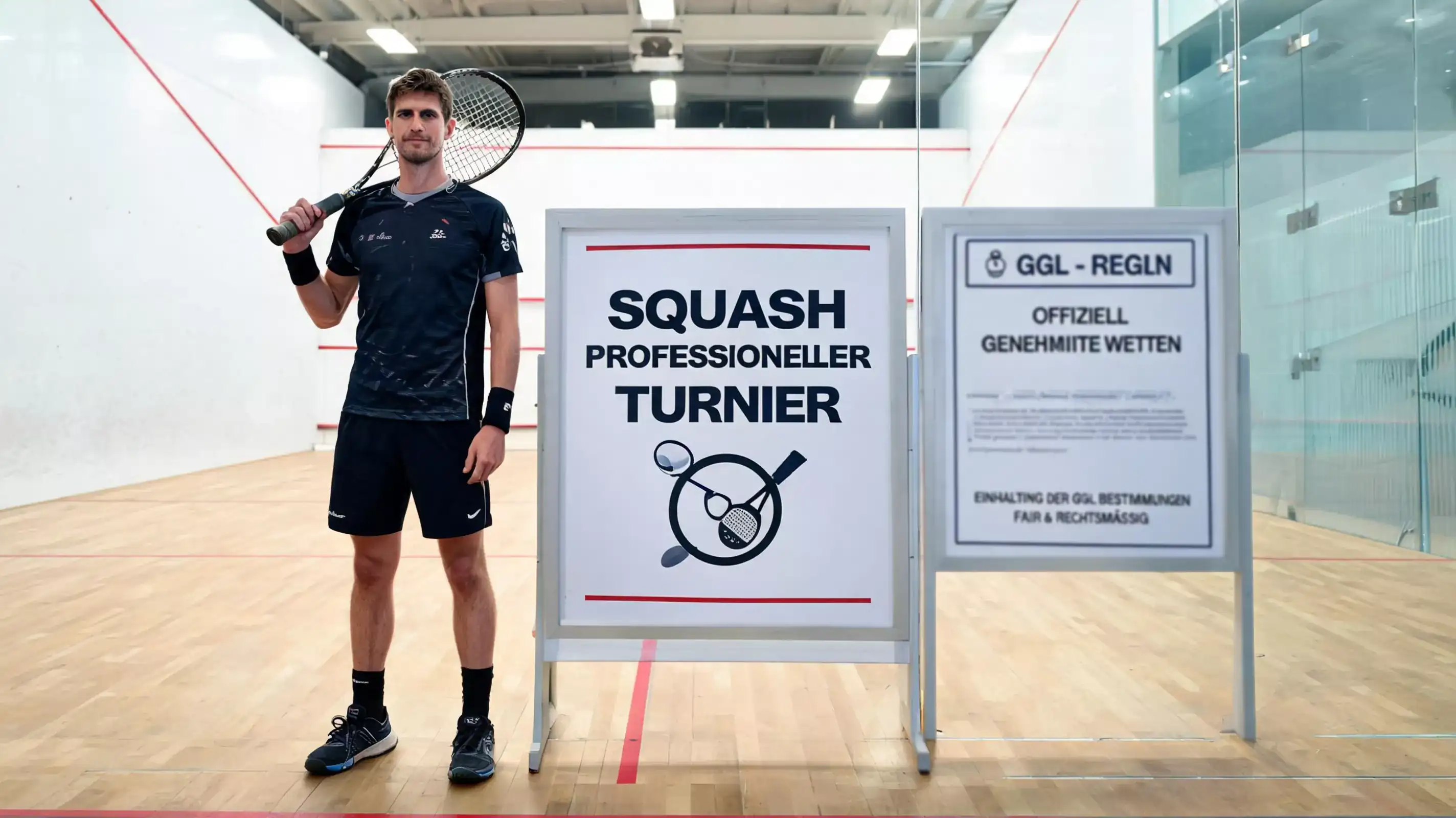 GGL-lizenzierter Buchmacher als sichere und legale Wahl für Squash-Sportwetten