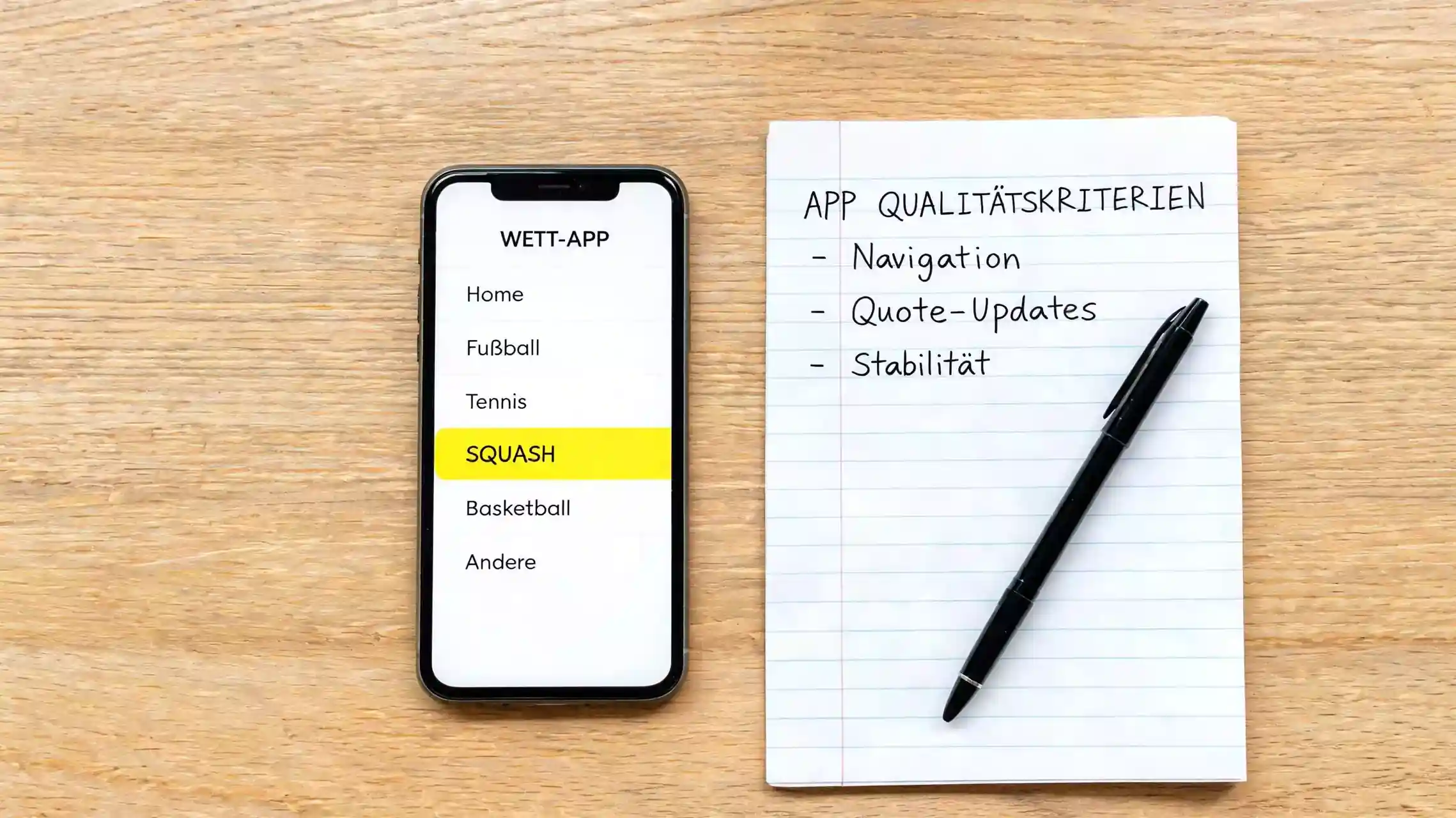 Kriterien für eine gute Squash-Wetten-App: Navigation, Quotengeschwindigkeit und Live-Bereich