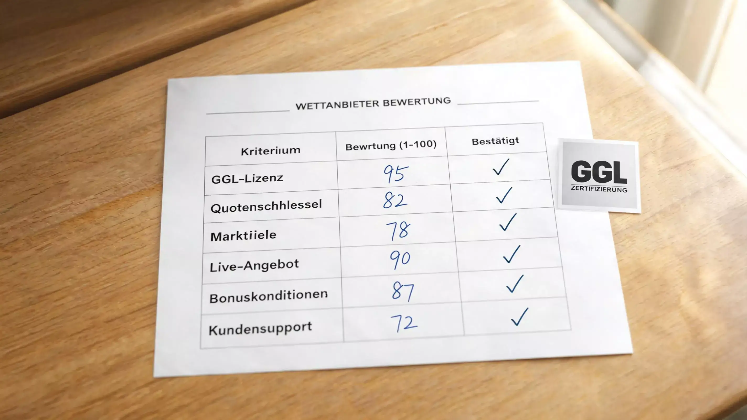 Kriterien für den Squash-Wettanbieter-Vergleich – GGL-Lizenz, Quotenschlüssel und Markttiefe im Fokus