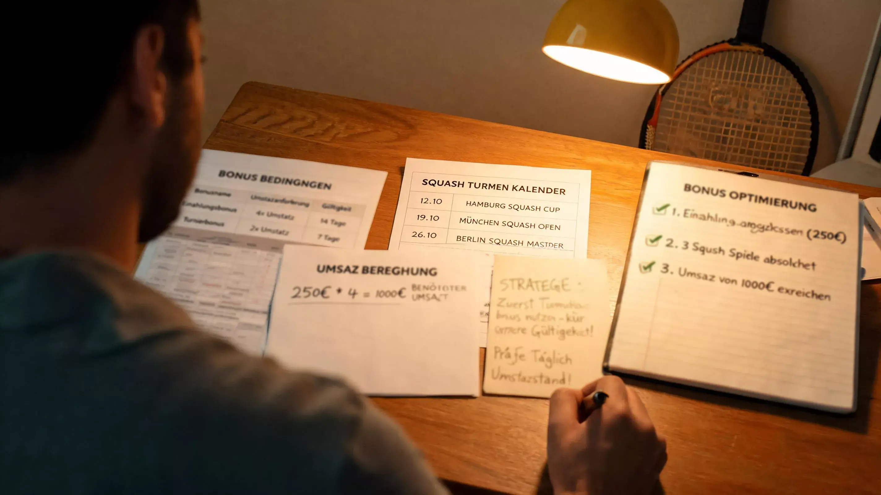 Squash Wetten Bonus Strategie Optimierung – Freiwetten und Einzahlungsbonus für Squash-Wetten optimieren