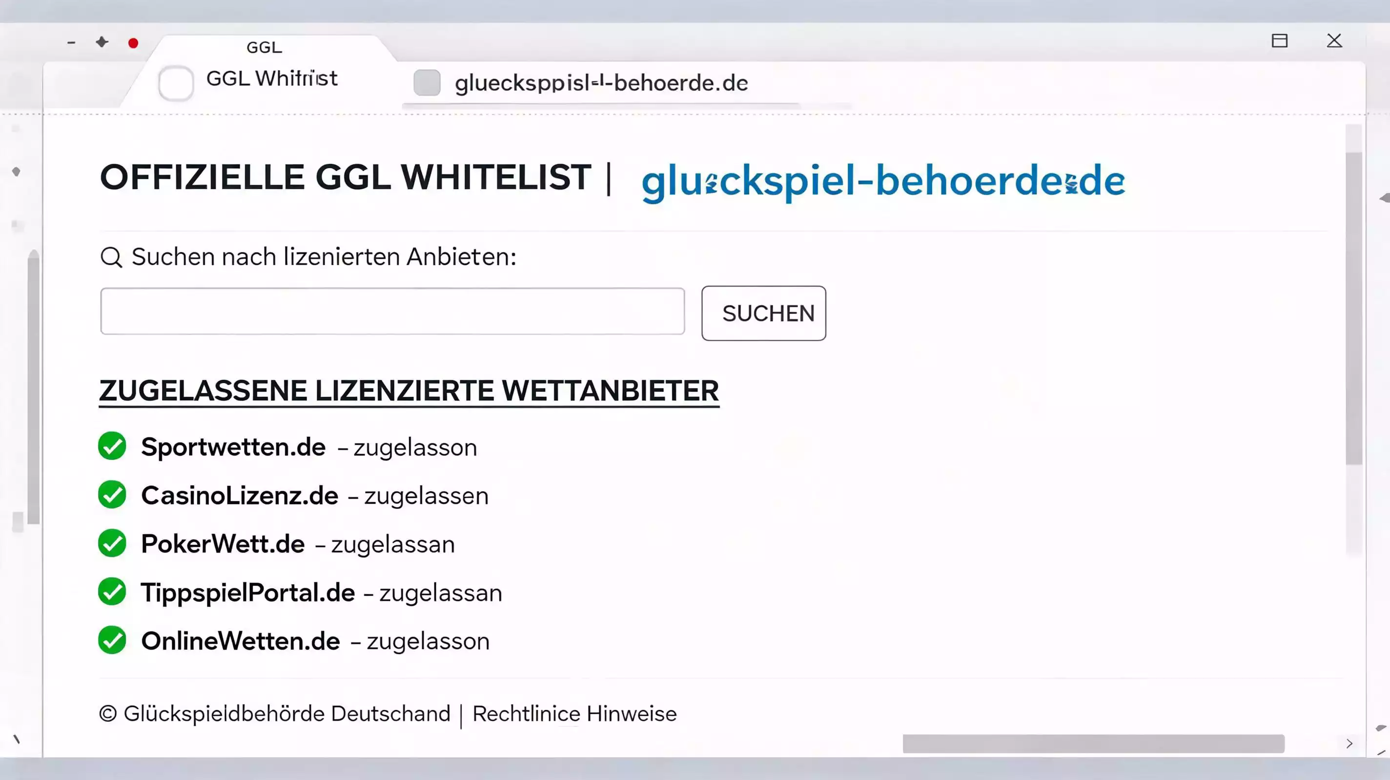 GGL-Lizenz prüfen beim Squash-Wettanbieter – so erkennst du legale Buchmacher auf der deutschen Whitelist