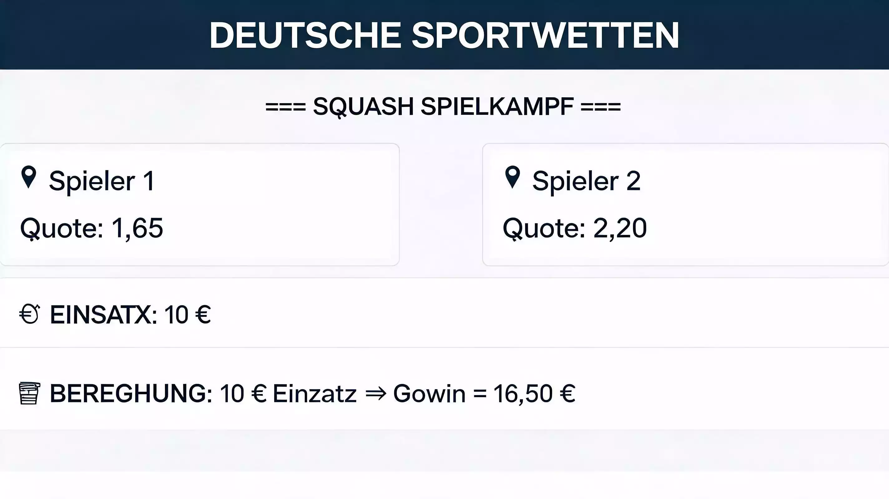 Dezimalquoten beim Squash-Wetten – das Standardformat für deutsche Sportwetter erklärt