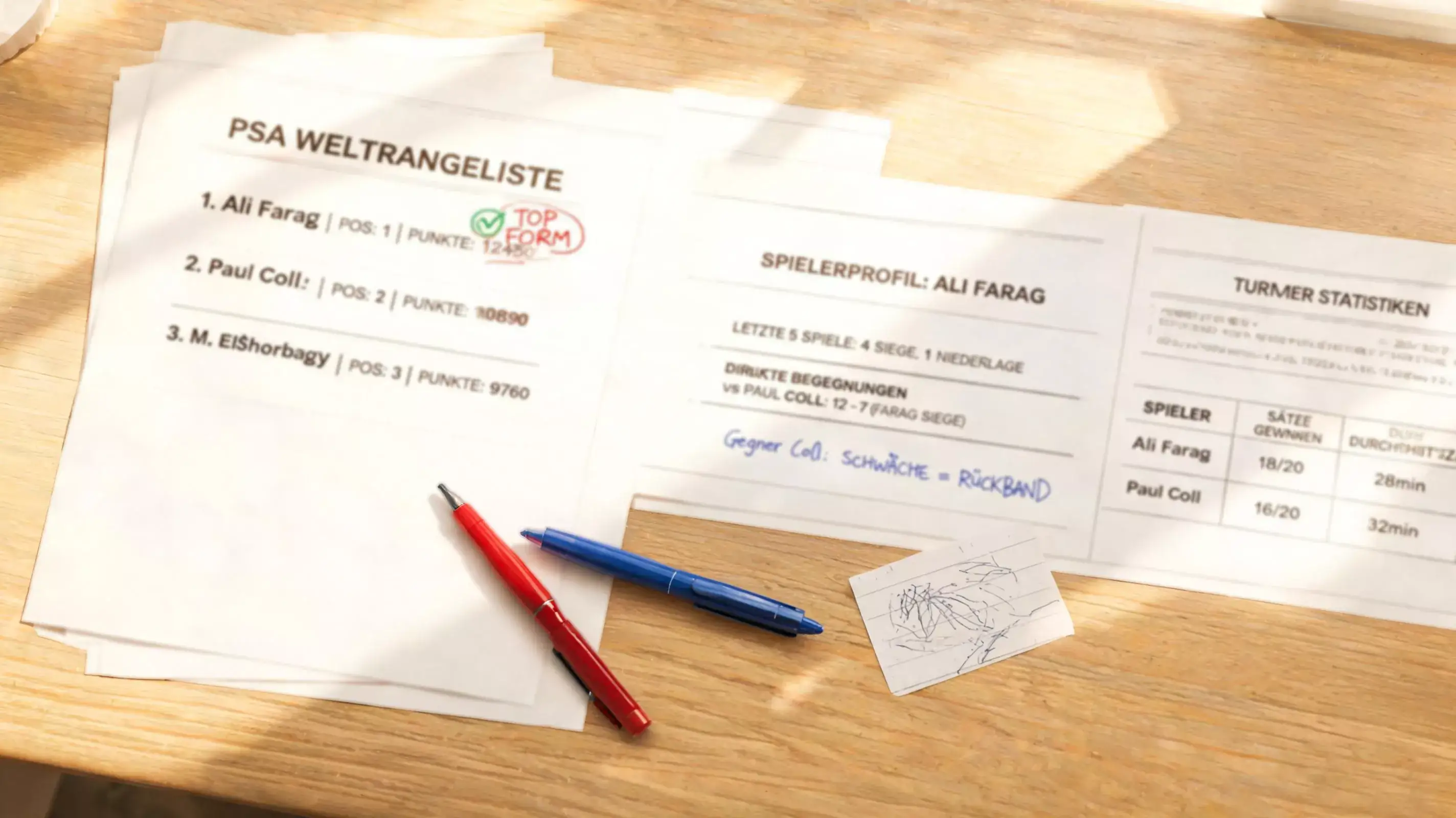 Squash WM Spielerfeld-Analyse – PSA-Weltrangliste und Favoriten zur World Squash Championship